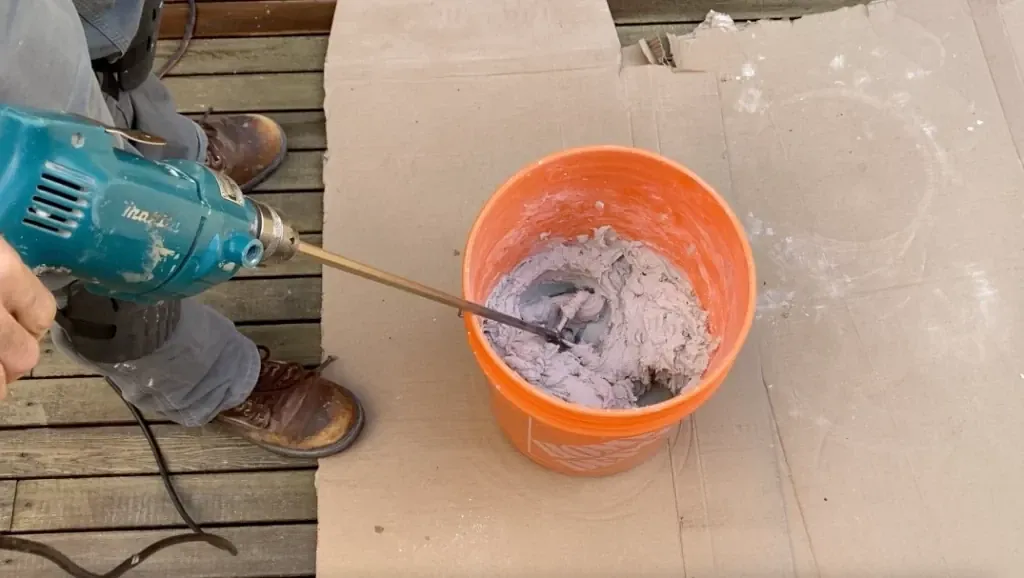 Initial thinset mix - how to mix thinset post