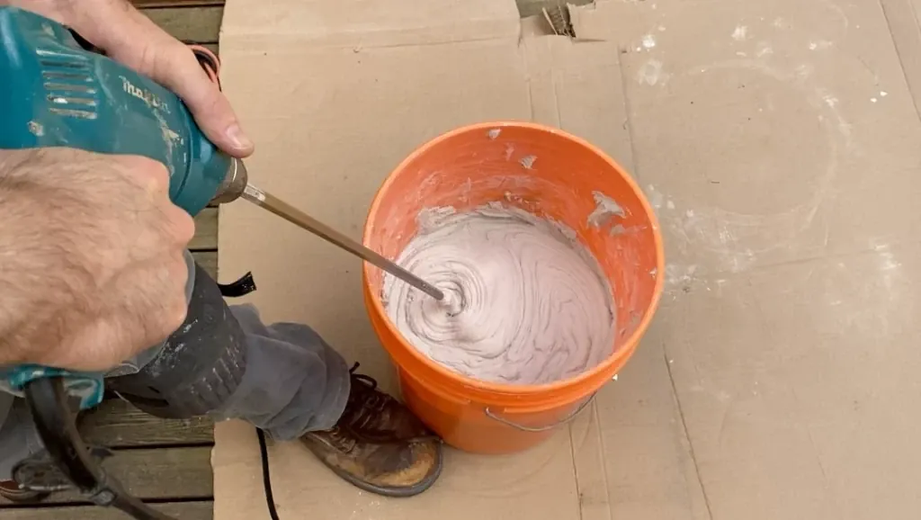 Final mix - how to mix thinset post