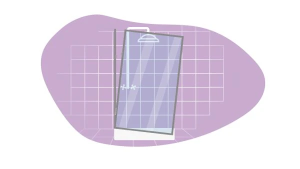 Shower Remodel - Shower Door crooked mounting - shower remodel post