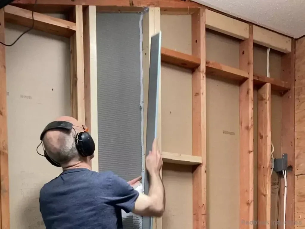 BSN-post-5-install-wedi-side - how to build a shower niche post