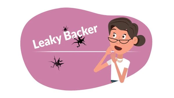 Shower Remodel - Cartoon lady looking at leaky backer board - shower remodel post