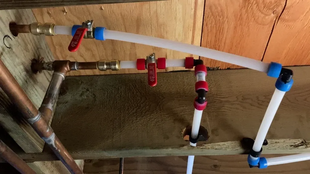 Replacing copper water lines with Propex