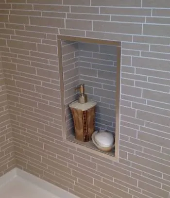 M&D's master bath Tiled-niche - what is a shower recess post