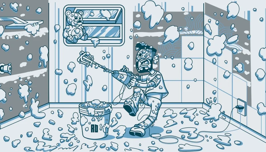Mixing Thinset Mortar Featured Image -Zozimo Illustration-1012W
